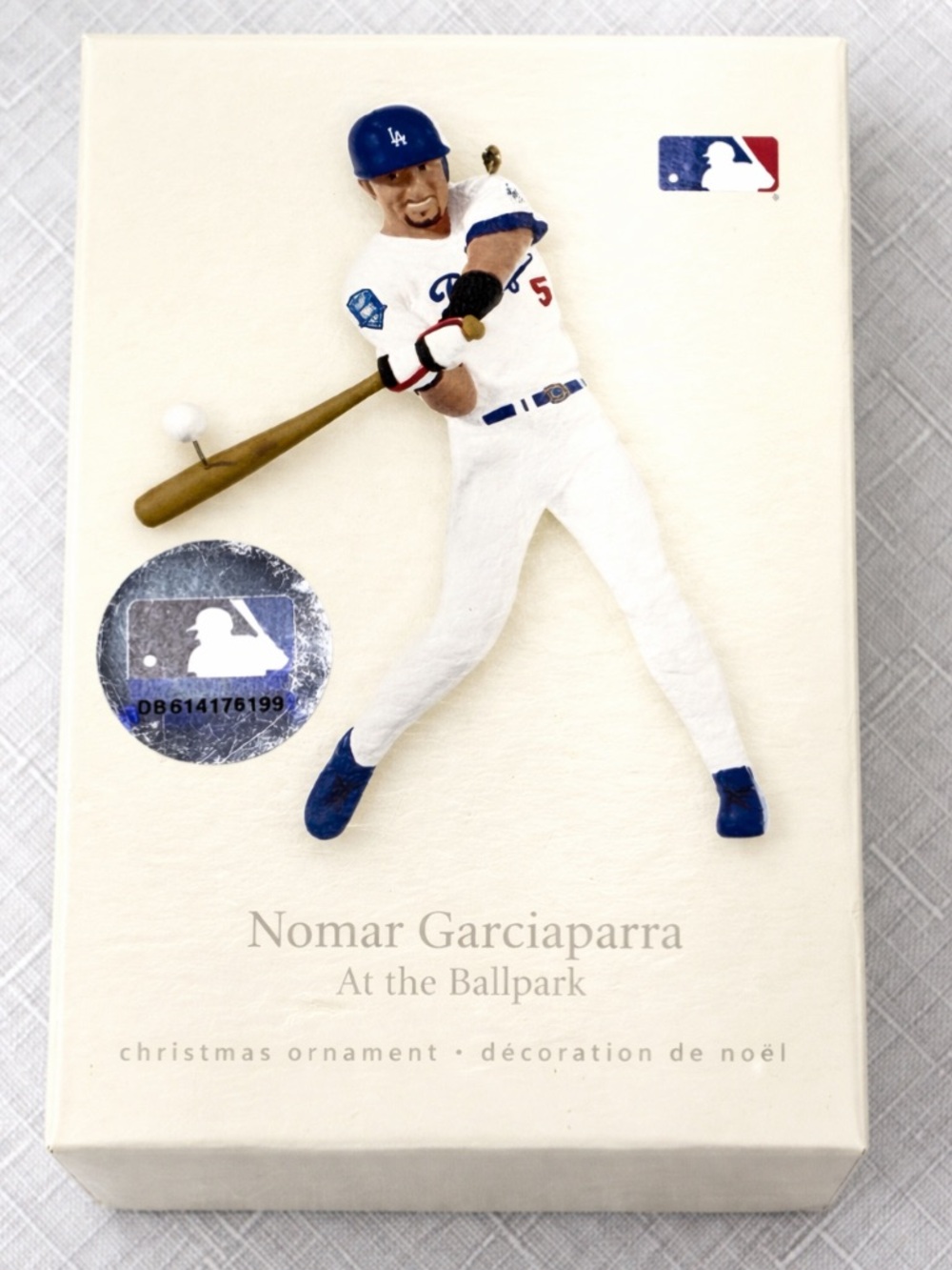 Hallmark Nomar Garciaparra MLB Baseball Christmas Ornament 2008 NWT Dodgers